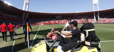 jugador luis suarez lesionado