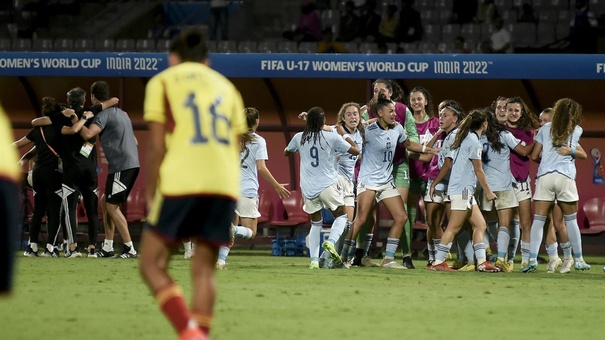 mundial futbol femenino espana triunfa colombia