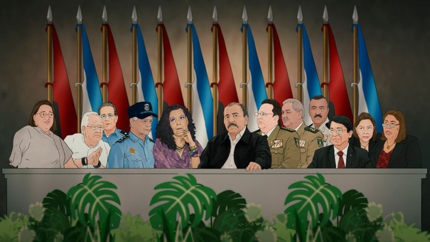 rosario murillo y daniel ortega ilustracion