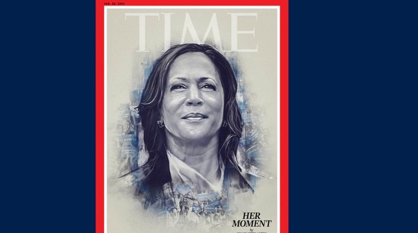 kamala harris portada time