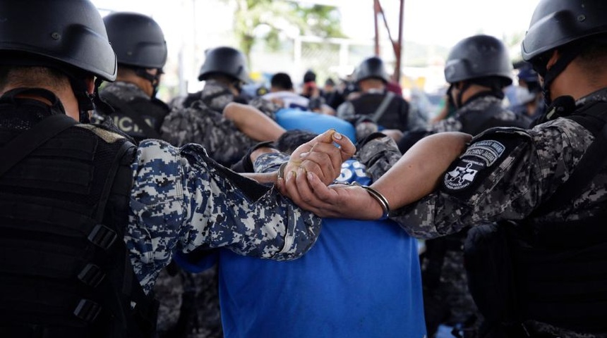 pandilleros presentados policia el salvador