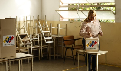 venezolanos salen votar nicaragua