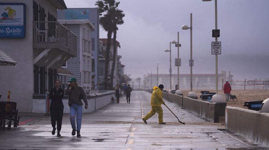 tormenta lluvia nieve sur california