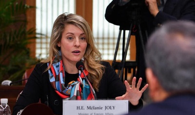 Mélanie Joly, ministra de Relaciones Exteriores de Canadá