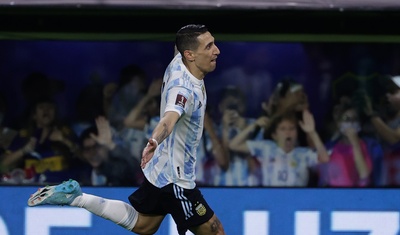 Ángel Di María de Argentina en una foto