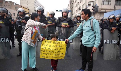 protestas en peru