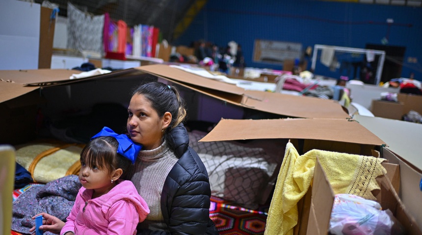 inmigrantes venezolanos afectados por inundacion brasil