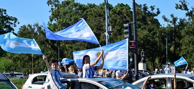 argentinos celebran mundial