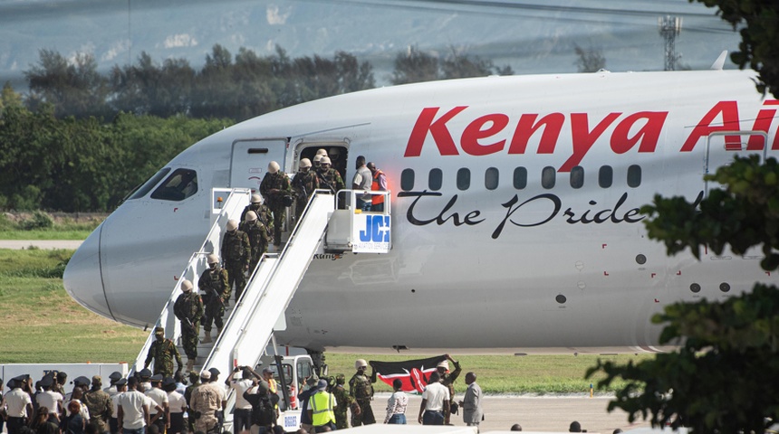 policia kenia llega haiti frenar violencia