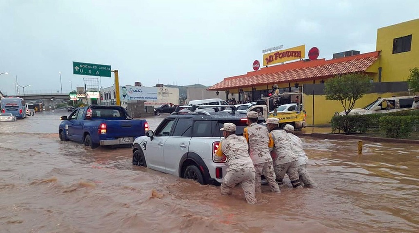 mexico nogales inundaciones tormeta inundaciones ahogados