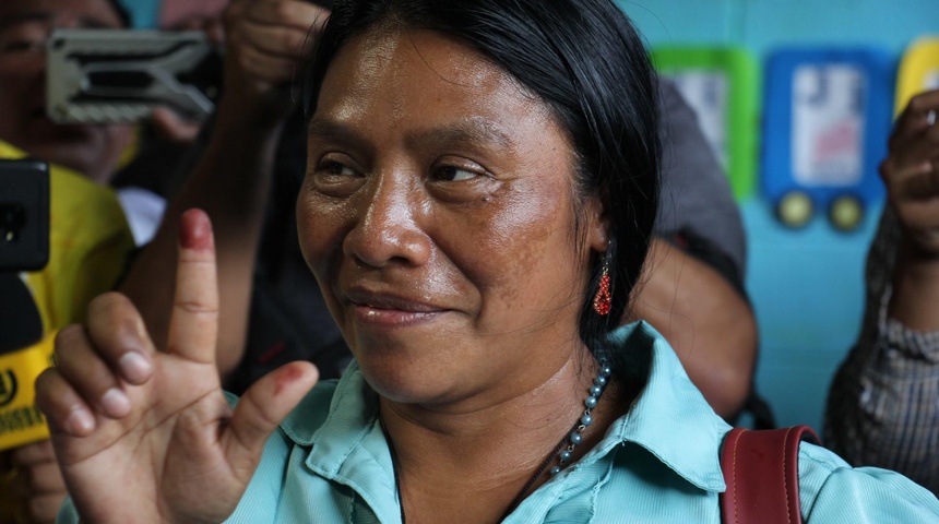 lider indigena candidata presidencial guatemala