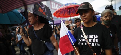 marcha panama manifestantes muertos tiroteo