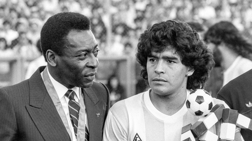 pele y maradona