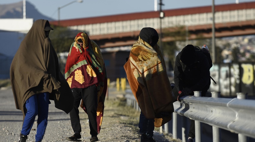 migrantes mexico frio extremo