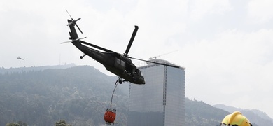 reabastecen agua los incendios activos colombia