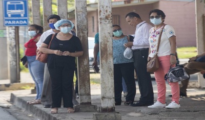 coronavirus nicaragua parada bus efe