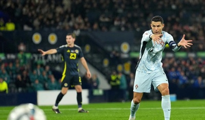 cristiano ronaldo partido contra escocia