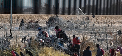 migrantes cruzan rio bravo eeuu