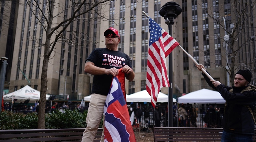 donald trump en tribunal nueva york