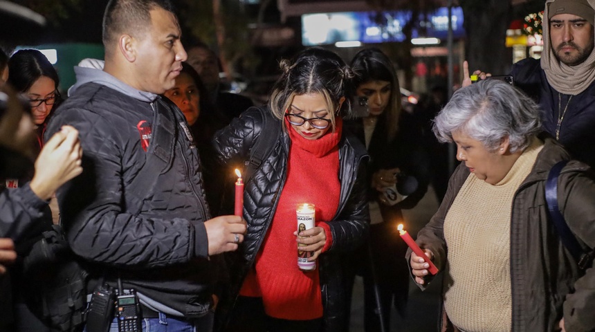 periodistas mexicanos vigilia asesenato colegas