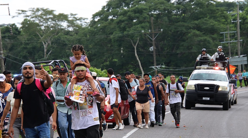 caravana migrantes chiapas mexico