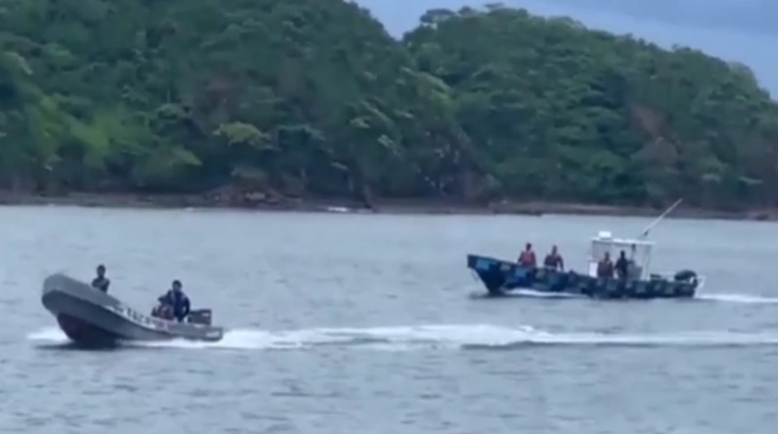 Fuerza Naval de Nicaragua en aguas de Costa Rica