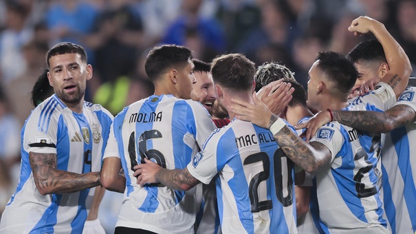 argentina celebran victoria eliminatorias sudamericanas