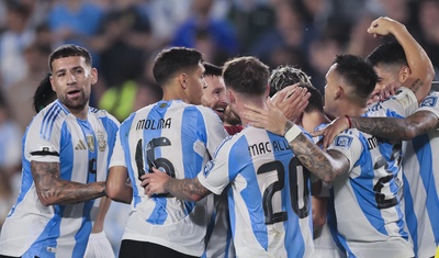 argentina celebran victoria eliminatorias sudamericanas