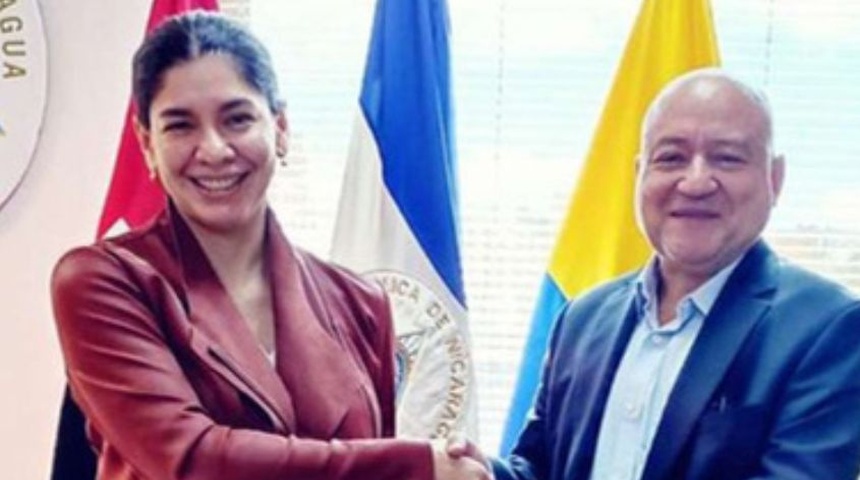 senador colombiano y embajadora nicaraguense