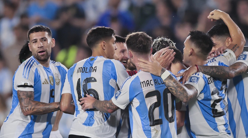 argentina celebran victoria eliminatorias sudamericanas