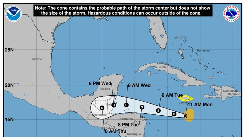 belice tormenta tropical lisa