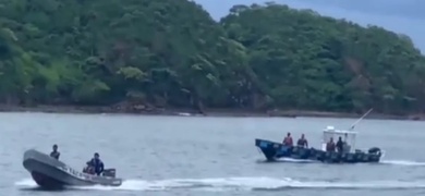 Fuerza Naval de Nicaragua en aguas de Costa Rica