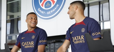 mbappe entrena con el psg