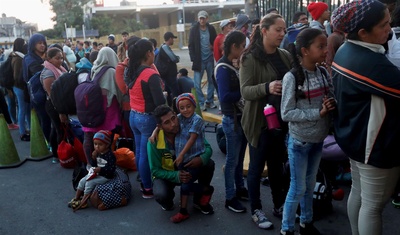 migrantes frontera honduras guatemala