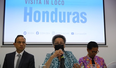 cidh visita honduras