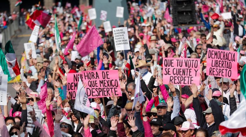 marcha mexico democracia corrupcion nicaragua