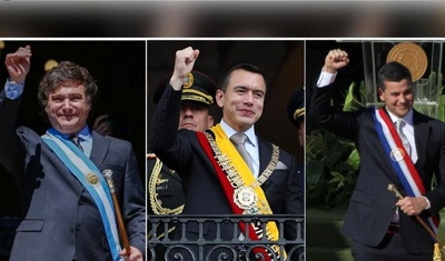 presidentes argentina, ecuador y paraguay