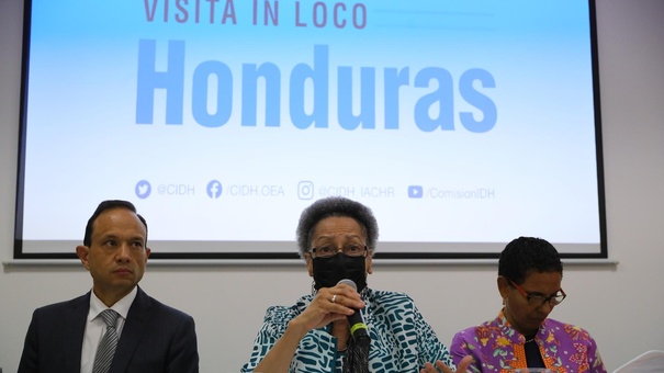 cidh visita honduras