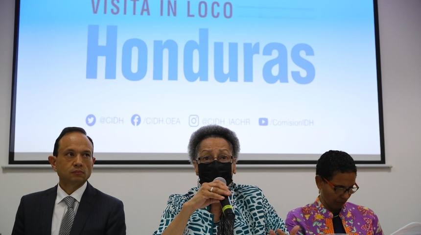 cidh visita honduras