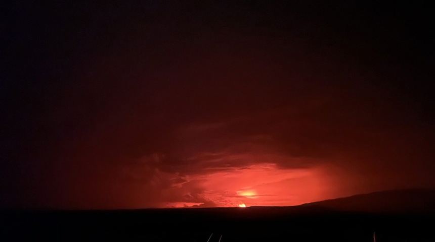 erupcion del volcan mauna loa