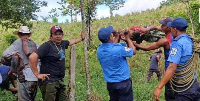 fuertes corrientes arrastran menores chontales