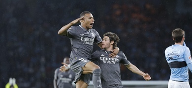 kylian mbappe celebra gol real madrid