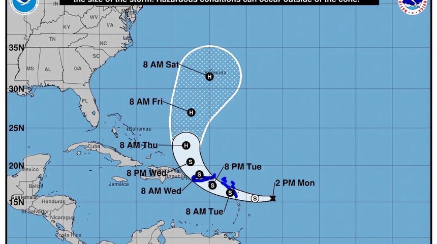 aviso oleaje puerto rico tormenta tropical ernesto