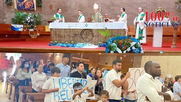 misa apoyo iglesia catolica nicaragua madrid