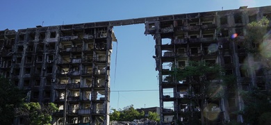 ucrania denuncia destruccion edificio mariupol