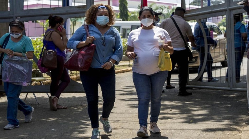 embarazadas mascarillas covid19 hospitales nicaragua