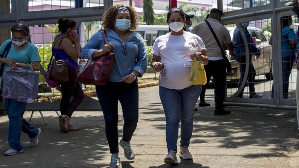 embarazadas mascarillas covid19 hospitales nicaragua