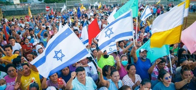 bandera israel iglesia rios de agua viva