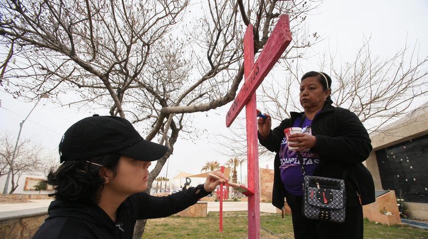 manifestantes protesta ola de feminicidios mexico