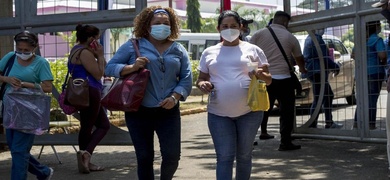 embarazadas mascarillas covid19 hospitales nicaragua